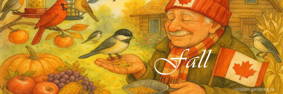 Fall garden in Canada