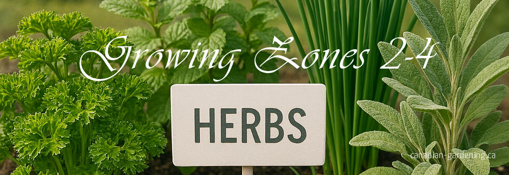 Herbs that grow in Canadian Zones 2, 3 and 4