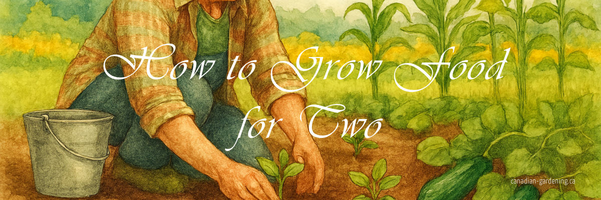 Garden vegetable planning for two adults